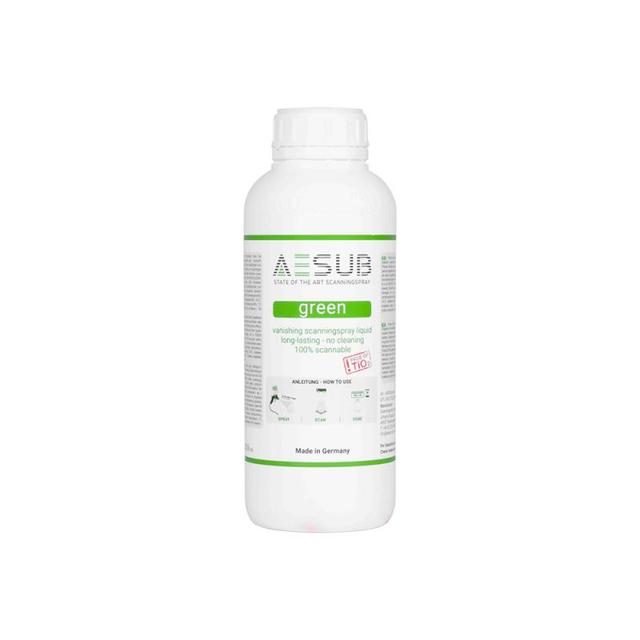 AESUB Green 1L – Long-Lasting Anti-Reflective Spray for 3D Scanning