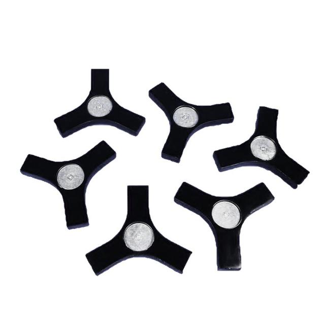 Set of 6 Reference Sphere Pedestals with Magnet Plate