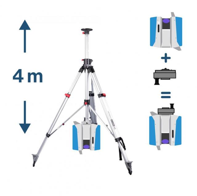 2-Way Telescope Tripod with 3D Safety Adapter (Z+F & Trimble X12)