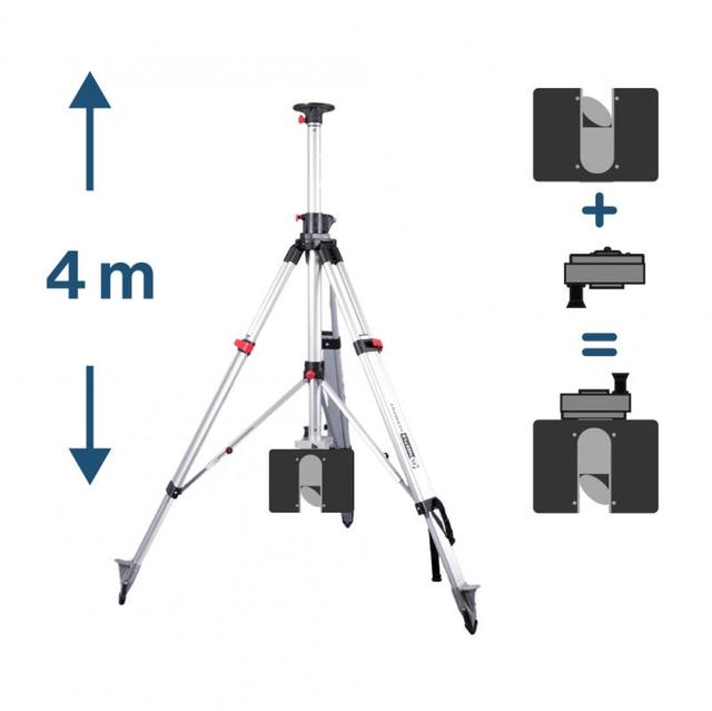 2-Way Telescope Tripod with 3D Safety Adapter for FARO Focus